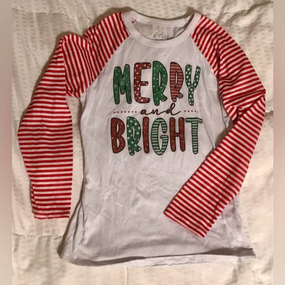Prissy Pants Girl’s Christmas Long Sleeve - Picture 1 of 1